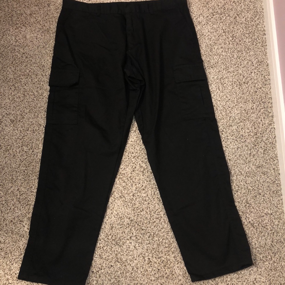 Black cargo pants